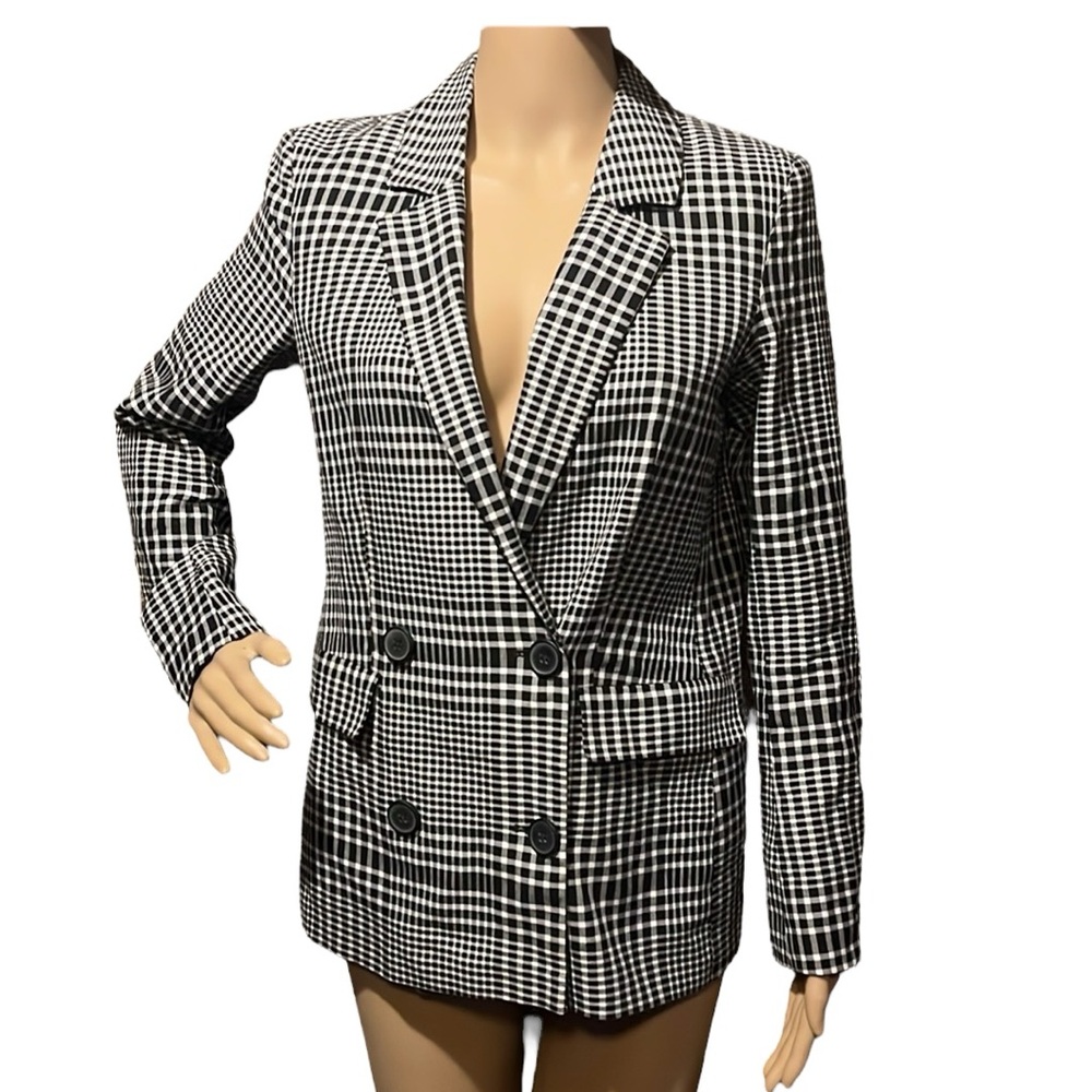 💰BOGO FREE Divided Checked Plaid Tweed Blazer Jacket